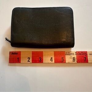 Vintage coach Black Leather Wallet